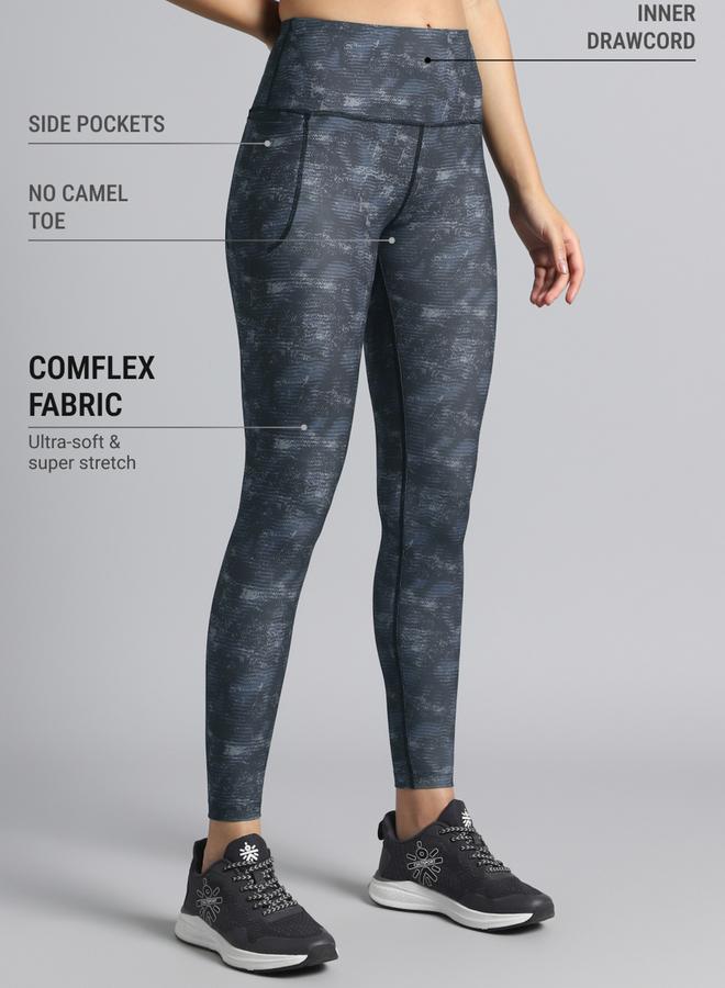 Cult Women Black Printed Train All Day Leggings - Image 5